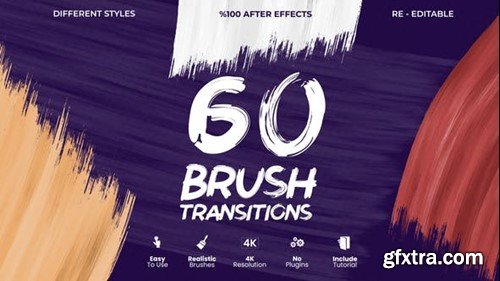 Videohive Brush Transitions 40494893