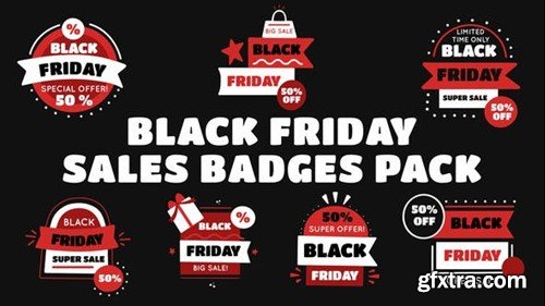 Videohive Black Friday Sale Badges Pack 40518542