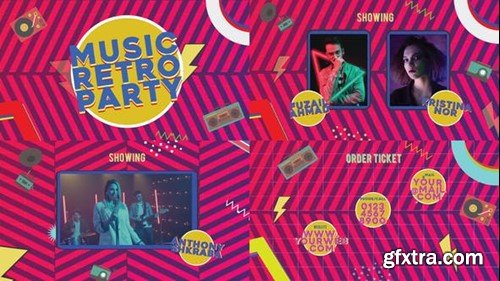 Videohive Music Retro Party 40523885