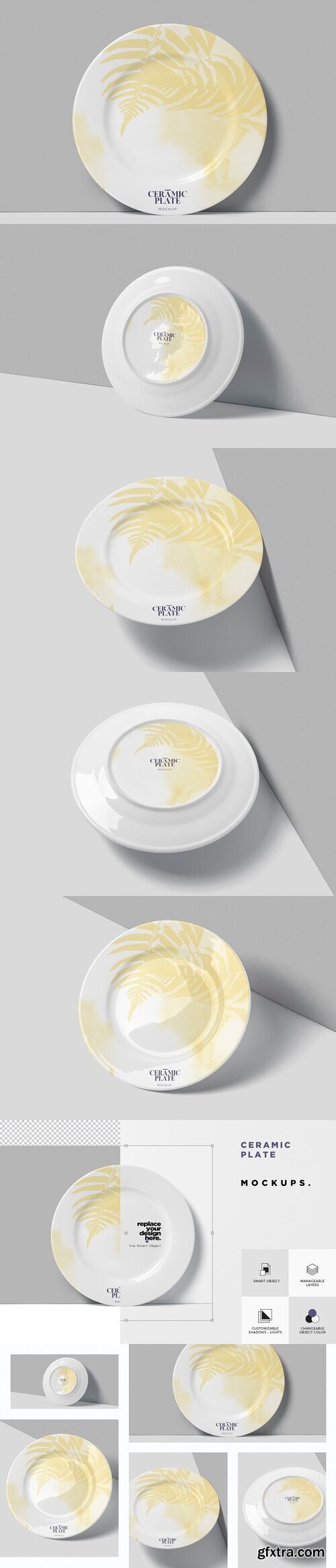 CreativeMarket - Ceramic Plate Mockups 7447429