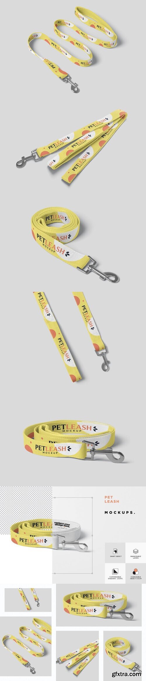 CreativeMarket - Pet Leash Mockups 7498915