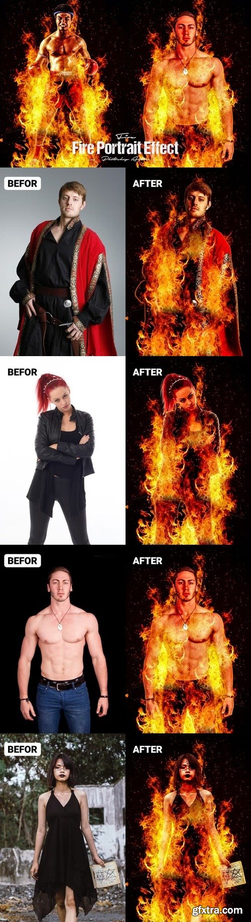 Fire Portrait Effect