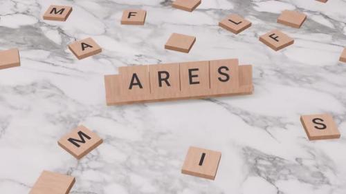 Videohive - Ares word on scrabble - 40533141 - 40533141