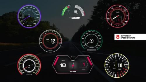 MotionArray - Speedometer Pack - 1230348