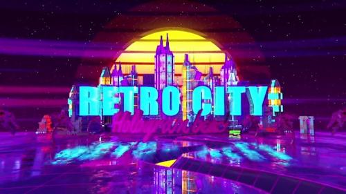 MotionArray - Retro Wave City Logo - 1162203