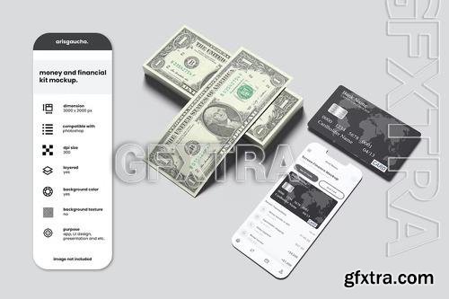 Money and Financial Kit Mockup HJJNZJF