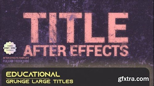 Videohive Academies Grunge Large Titles 40528636