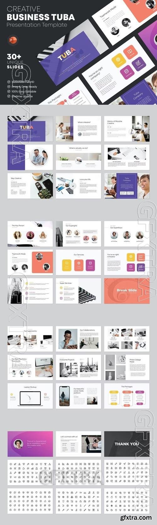 Tuba - PowerPoint Template 8VKPNMF