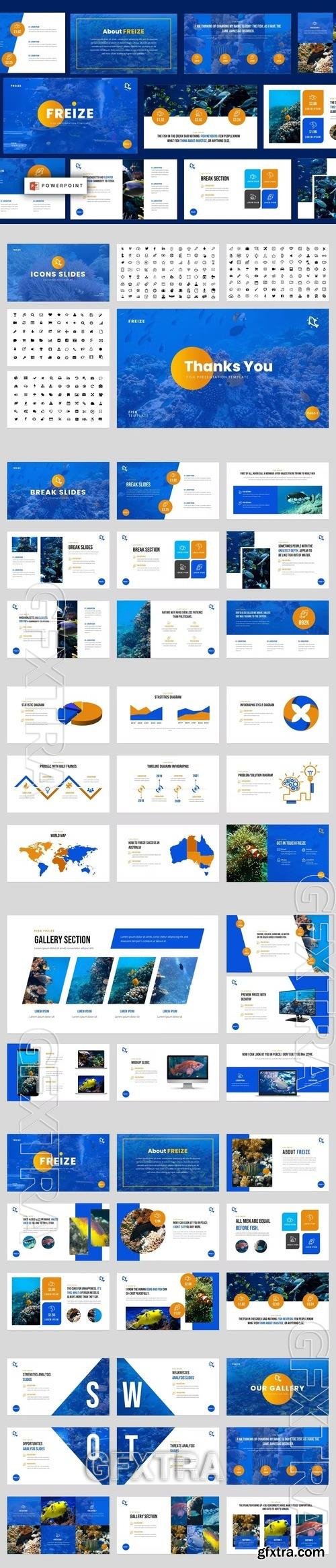 Freize - Fishing Clubs Powerpoint Template GM8GW9E