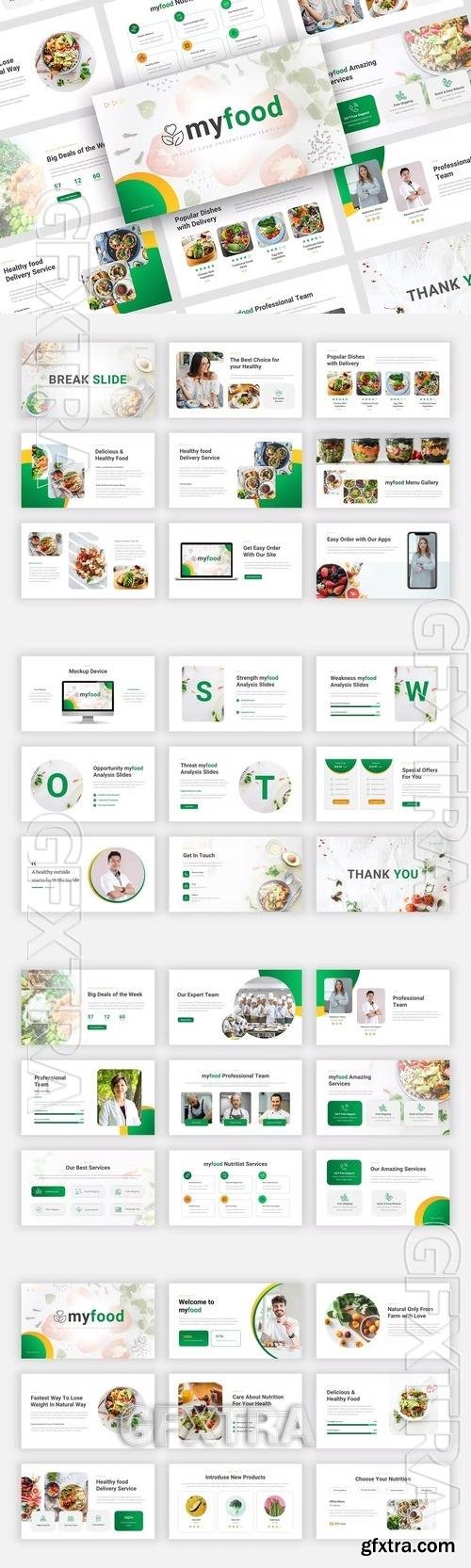 Myfood - Healthy Food PowerPoint Template G5M9CQV