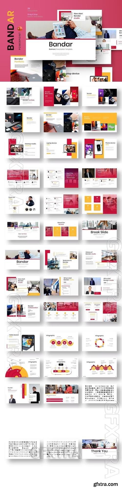 Bandar – Business PowerPoint Template XR7T4TZ