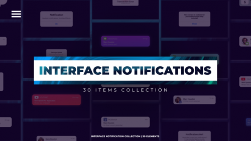 Videohive - Interfaces Notifications | Premiere Pro - 40516082 - 40516082