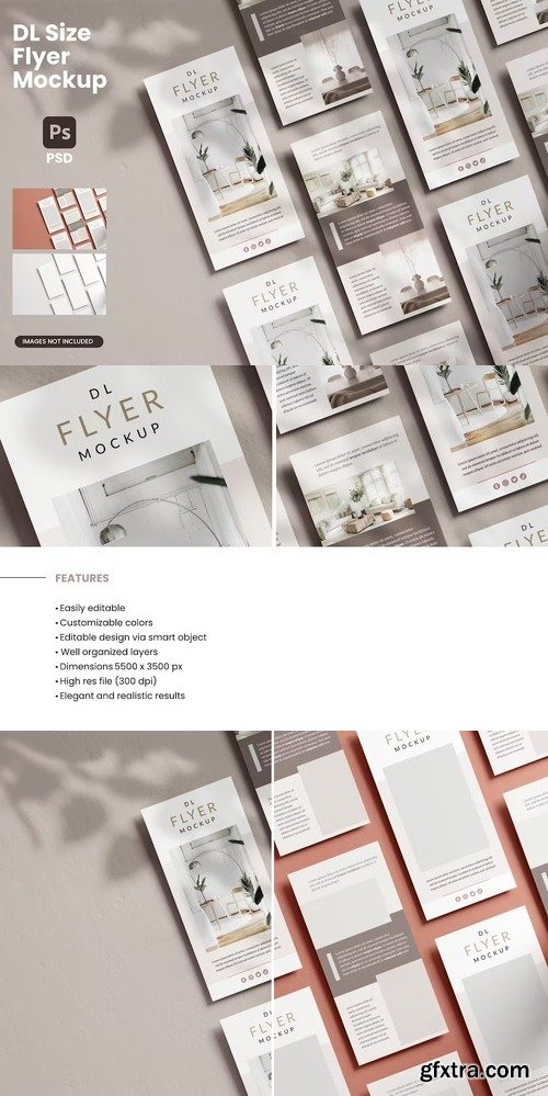 Multi Vertical Flyer Mockup