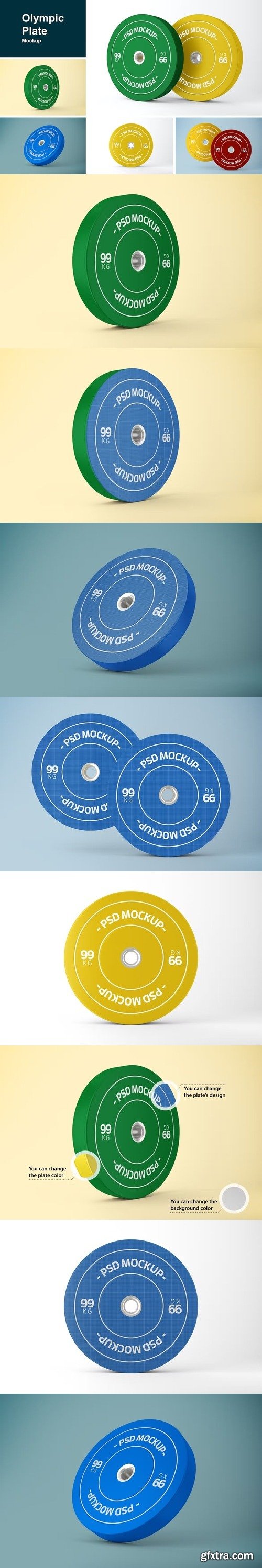 CreativeMarket - Olympic Plate Mockup 10287916