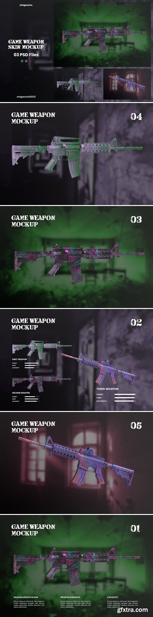 Game Weapon Skin Mockup PAHZQLH