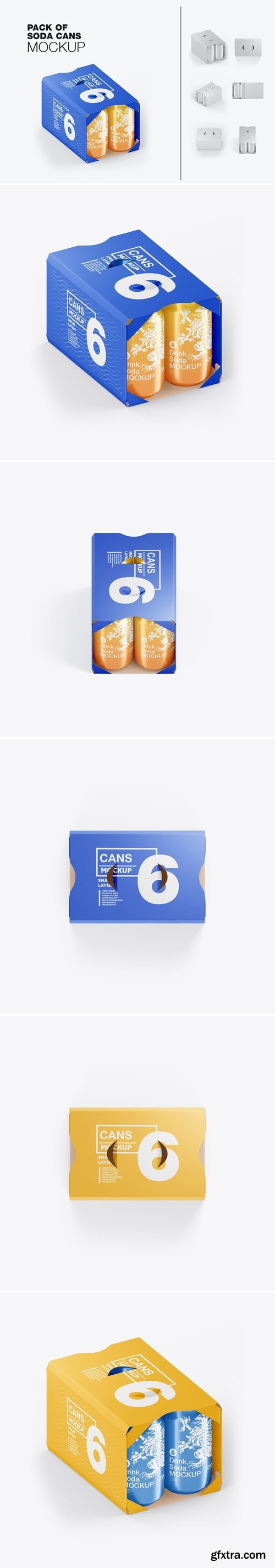 Pack 6 Cans Mockup SZ59DV5