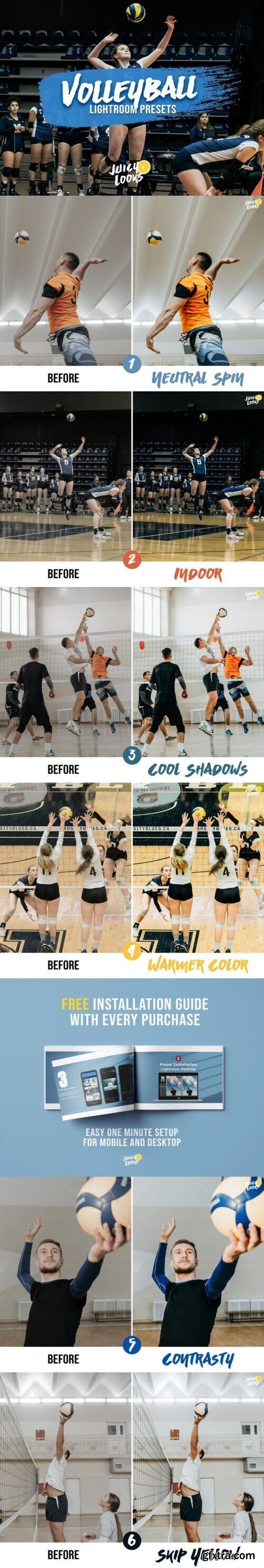 Volleyball Lightroom Presets Photoshop