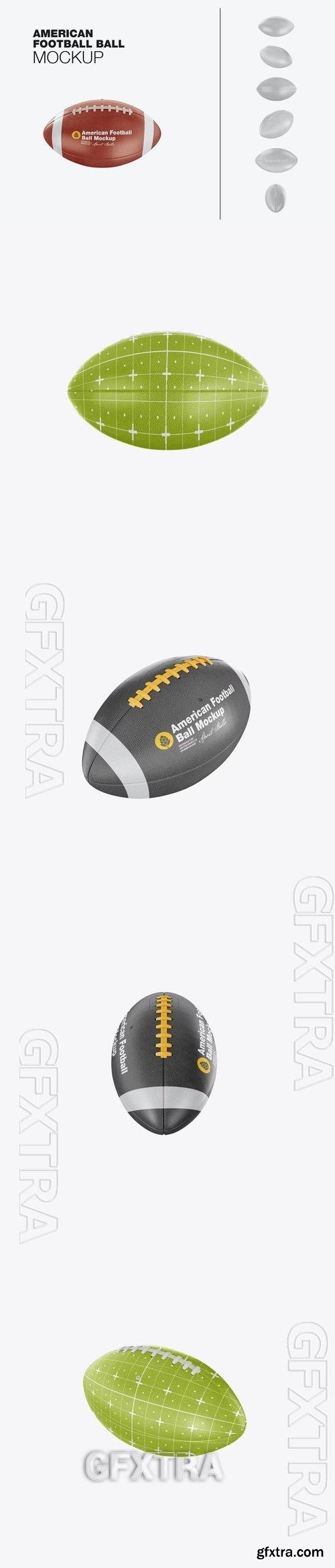 American Football Ball Mockup J37BU82