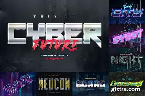 Cyberpunk Text Effects PSD