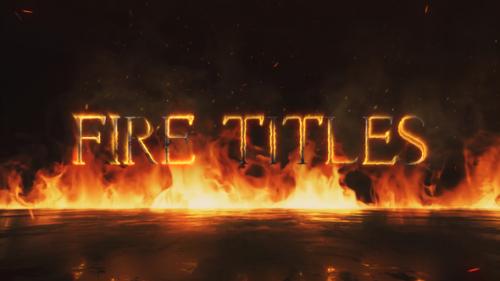 Videohive - Fire Titles Mogrt - 23020055 - 23020055