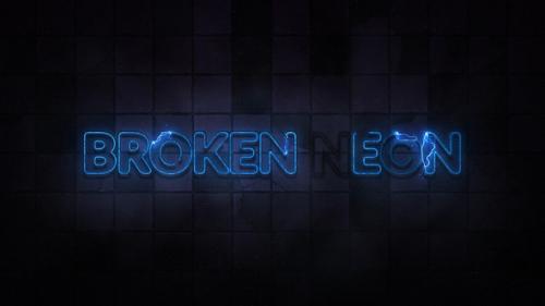 Videohive - Broken Neon Sign Titles - 26691898 - 26691898