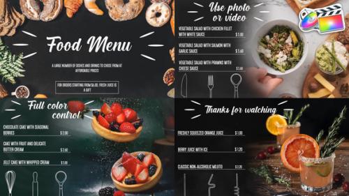 Videohive - Food Menu Slideshow for FCPX - 40324871 - 40324871