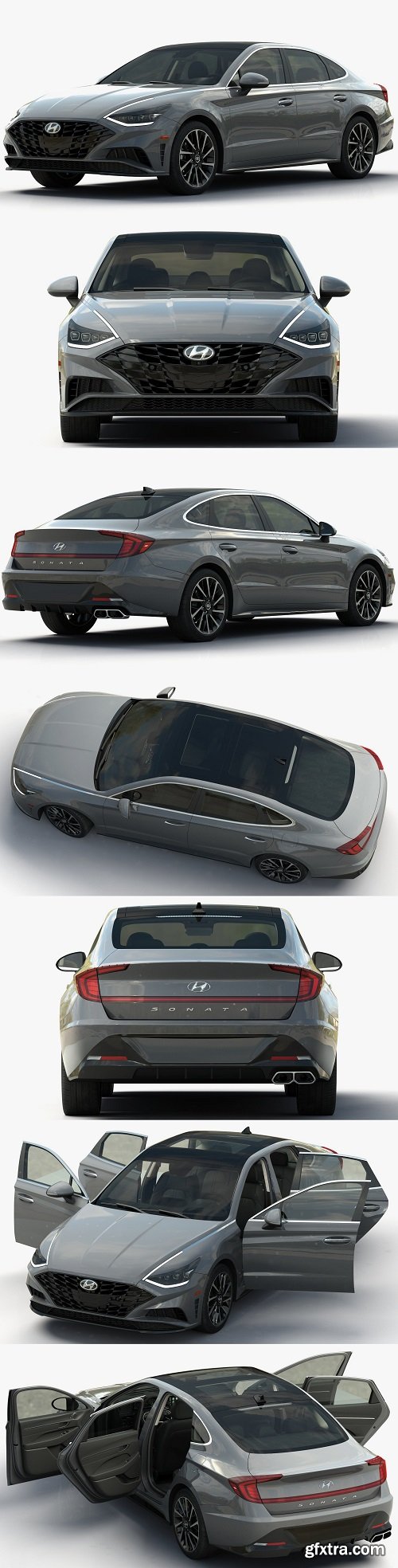 Hyundai Sonata 2020 3D model