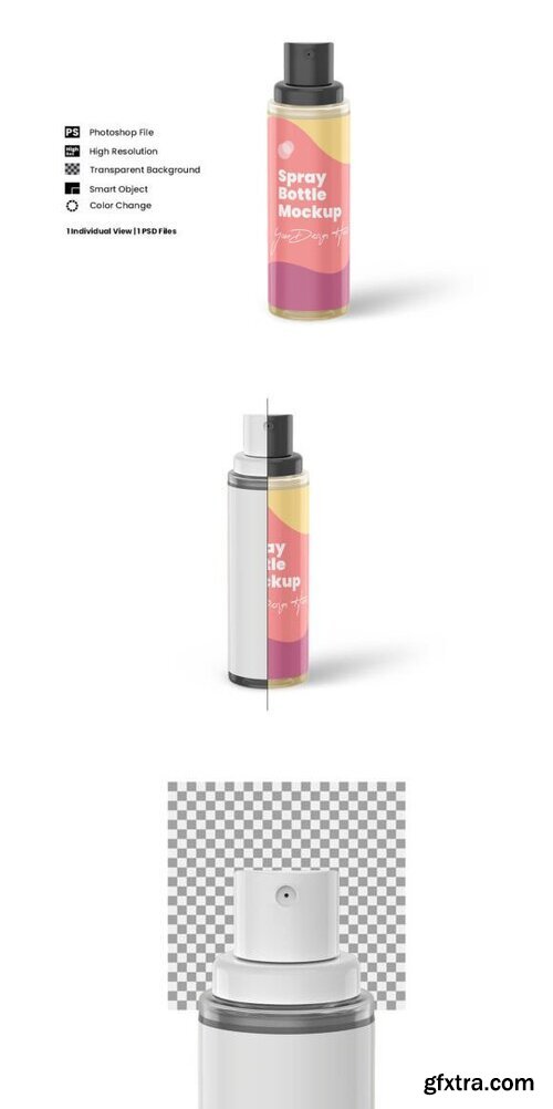 Spray Bottle Mockup