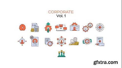 Videohive Corporate Line Icons Vol.1 40331942