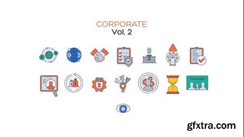 Videohive Corporate Line Icons Vol.2 40331978