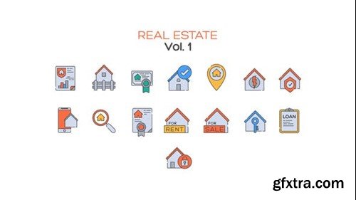 Videohive Real Estate Icons Vol.1 40638085