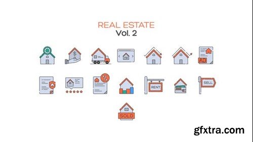 Videohive Real Estate Icons Vol.2 40638488