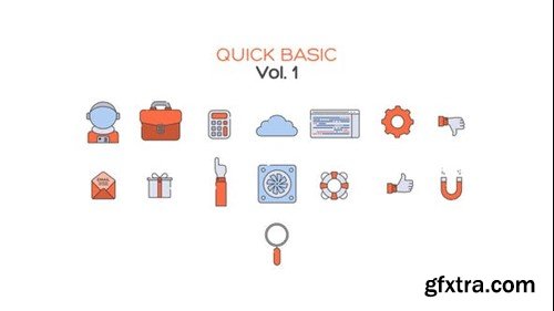 Videohive Quick and Basic Icons Vol.1 40453196