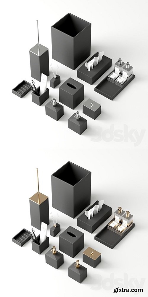 Bathroom Accessories MOOD BLACK