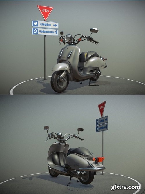 Honda Joker Scooter 3D Model