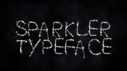 Videohive - Sparkler Typeface II | Motion Graphic - 40577598 - 40577598