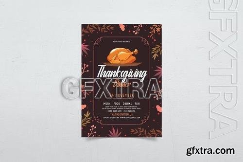 Thanksgiving Dinner Flyer 9ZRBDMM