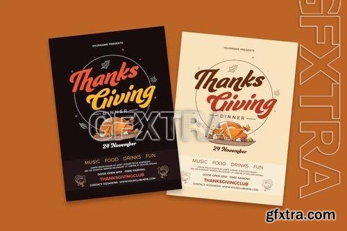 Thankgiving Dinner Flyer 4TVXQKT