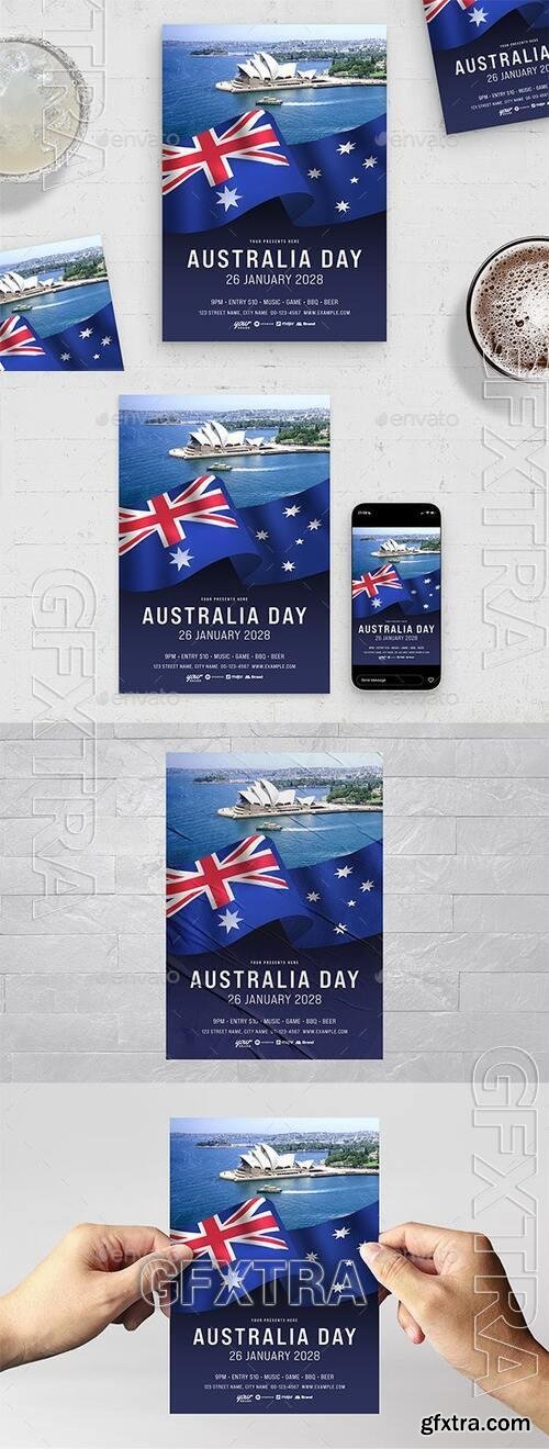 Australia Day Flyer Template 40532235