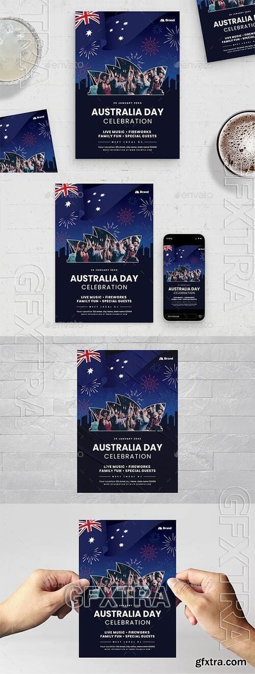 Australia Day Flyer Template 40532187