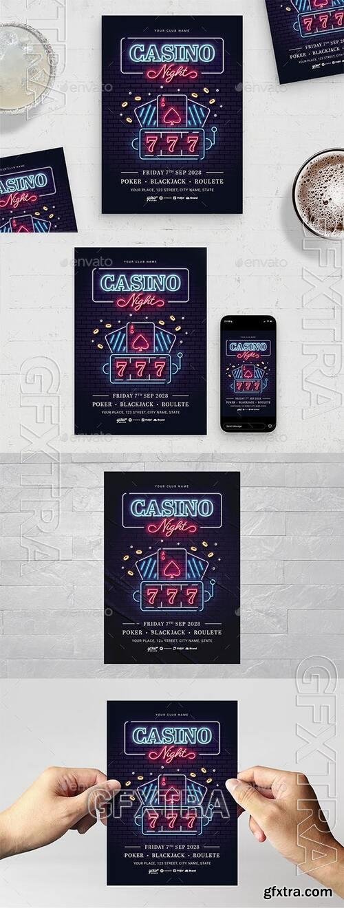 Casino Flyer Template 40578216