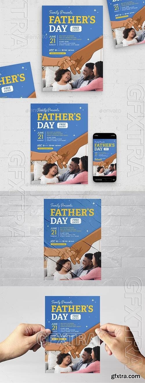 Father's Day Flyer Template 40532024