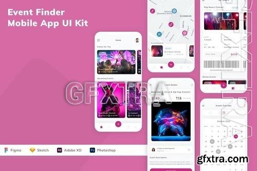 Event Finder Mobile App UI Kit UY26NGX