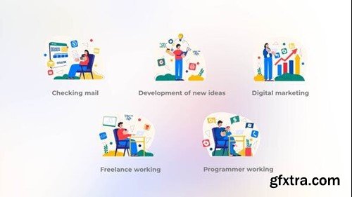 Videohive Development of new ideas - Flat concept 40723952