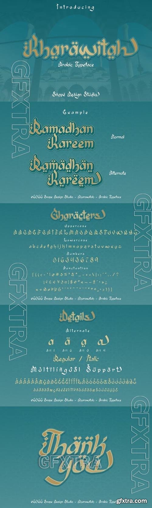 Kharawitah - Arabic Typeface 