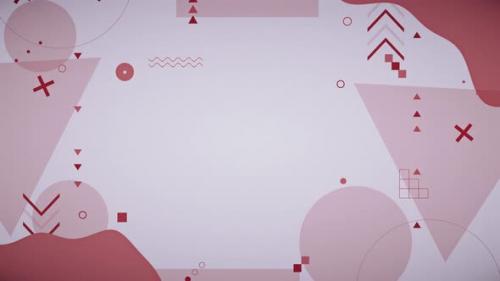 Videohive - Gaming Streaming Red Background With Geometric Shapes - 40682312 - 40682312