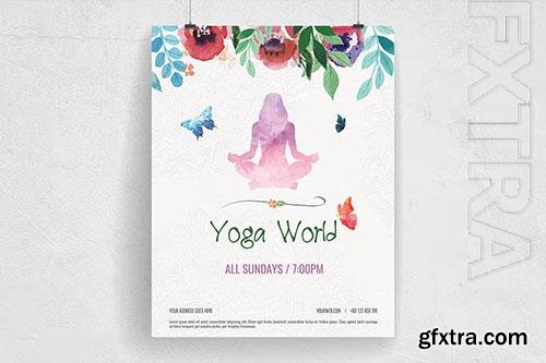 Colorful Hand Painted Yoga World Flyer