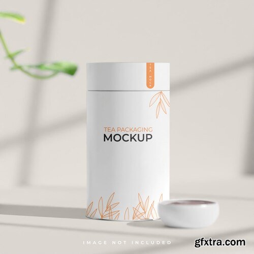 Tea packaging mockup