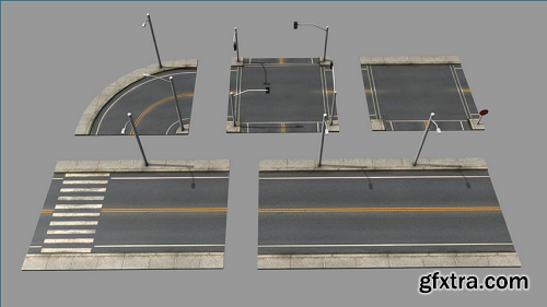 Road Pack 3D Model