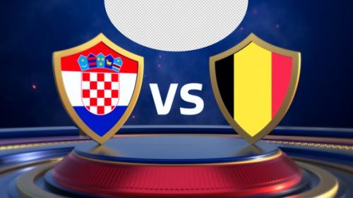 Videohive - Croatia Vs Belgium Sports Vs Card Opener - 40685457 - 40685457